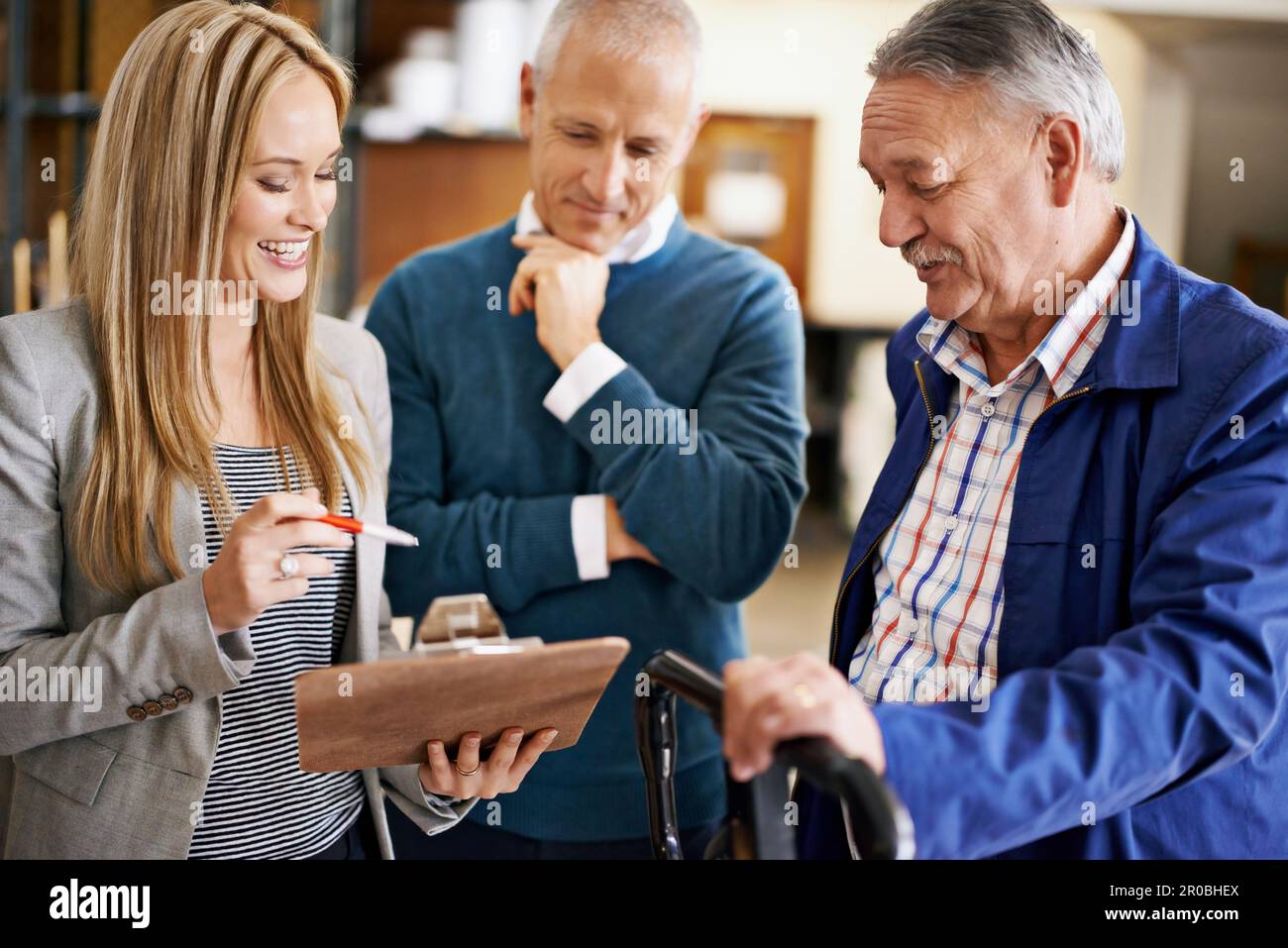 Tracking orders. people at work in a distribution warehouse Stock Photo ...