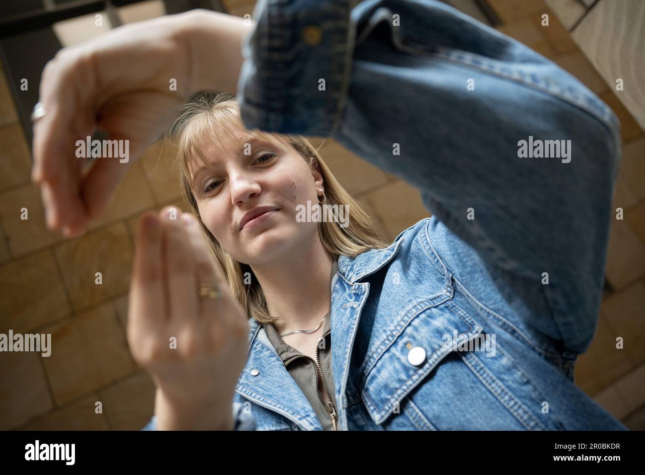 PRODUCTION 06 May 2023, Hesse, Frankfurt/Main Actress Annalisa Weyel