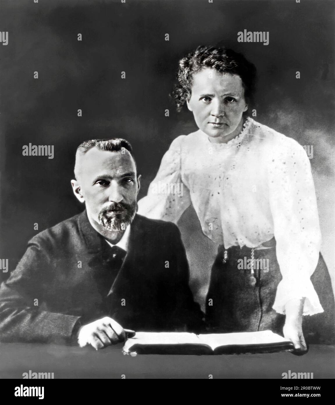 Pierre and Marie Curie Stock Photo