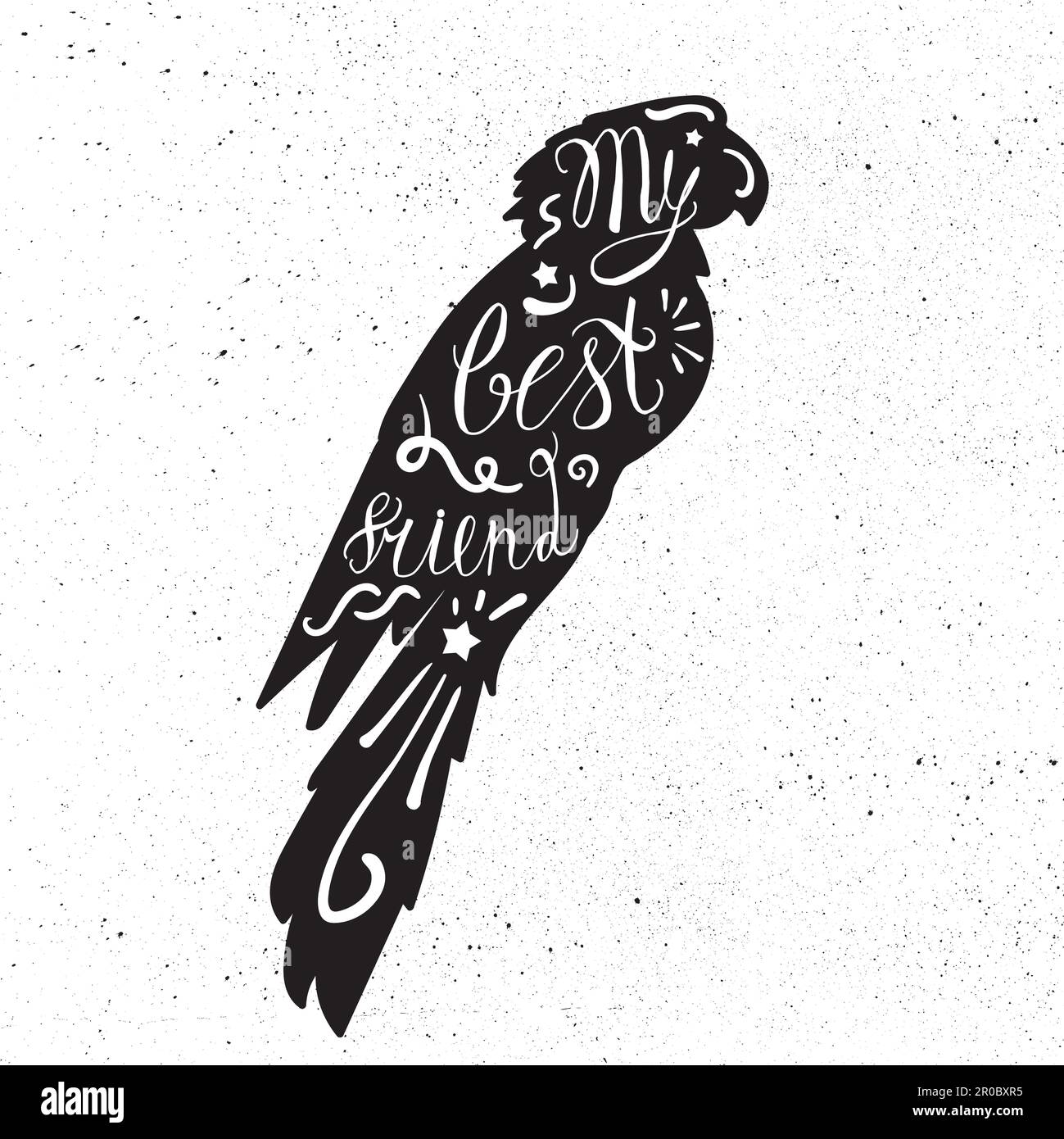 Parrot typography hi-res stock photography and images - Alamy