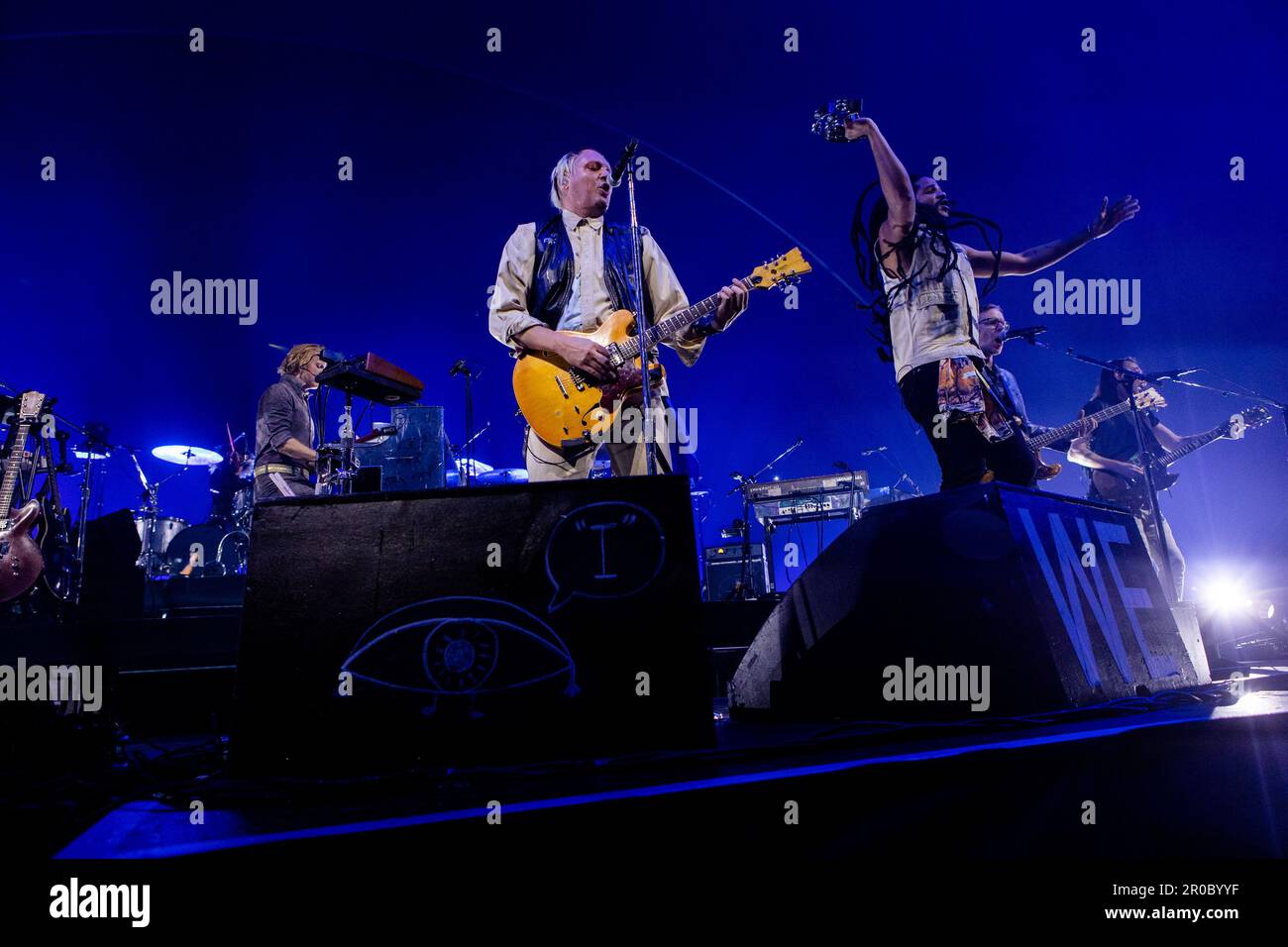 Arcade Fire in concert in Milano, on septeber 12th 2022 Stock Photo