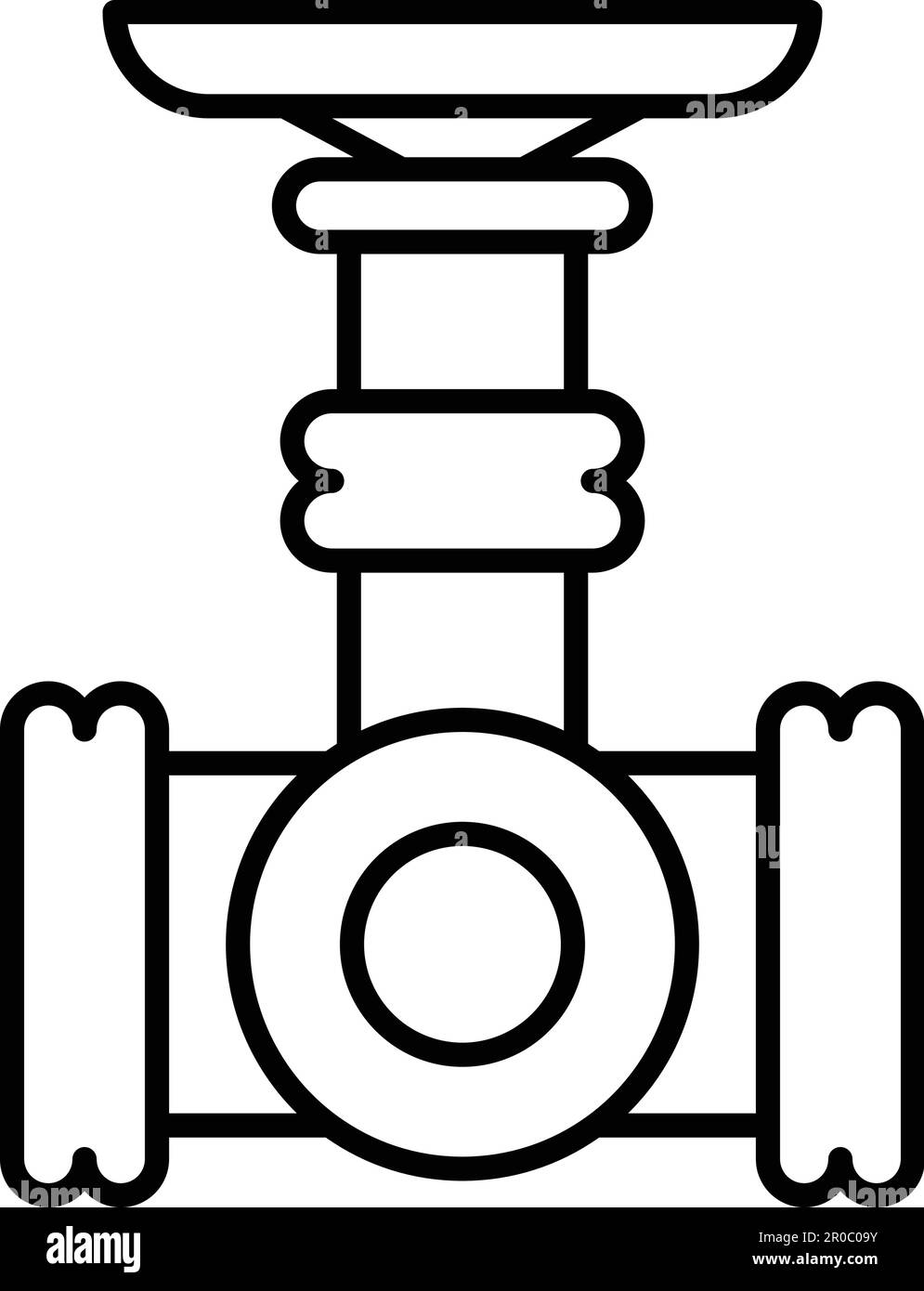 Petroleum pipe valve Black and White Stock Photos & Images - Alamy