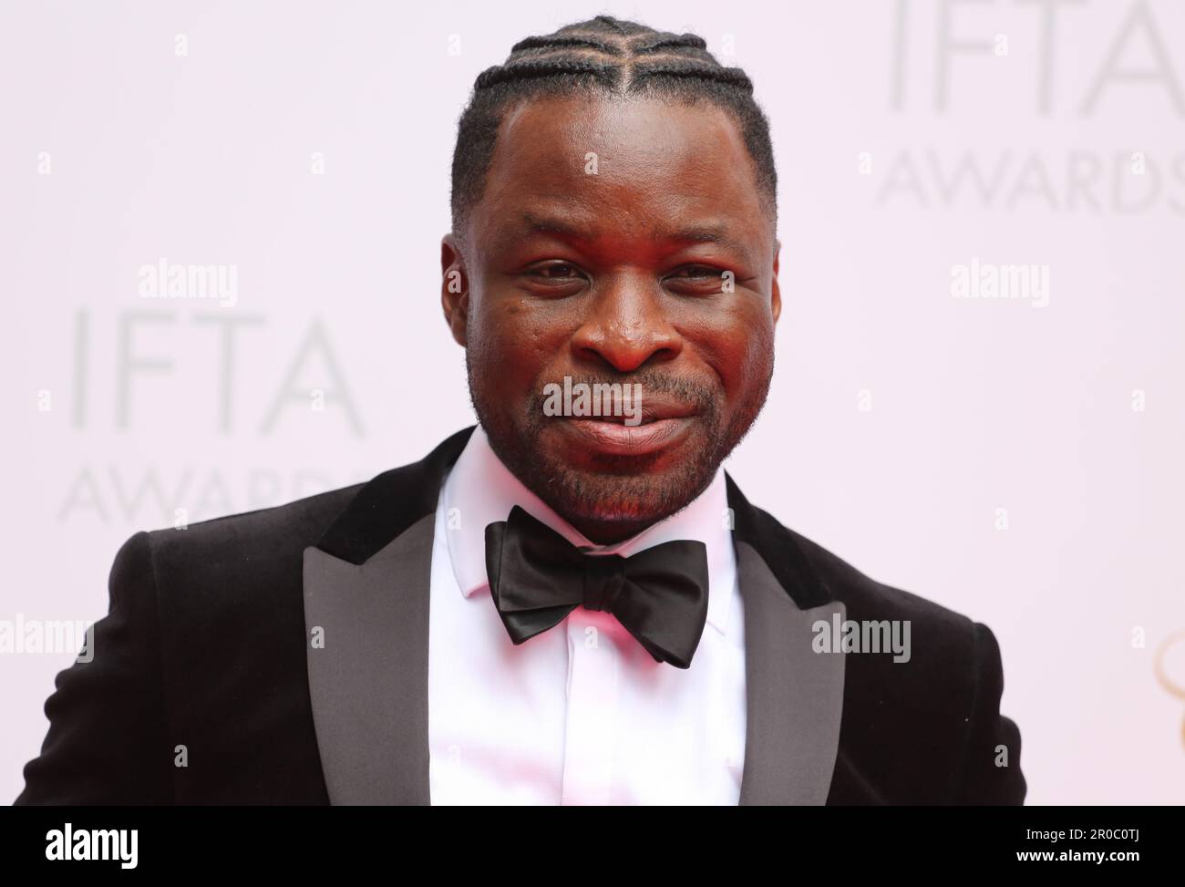 Dublin, Ireland. 7th May 2023. Derek Ugochukwu arriving on the red