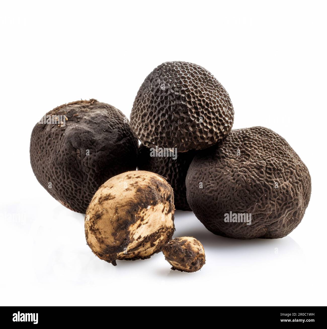 black truffle mushrooms, delicacy for appetizers Stock Photo - Alamy