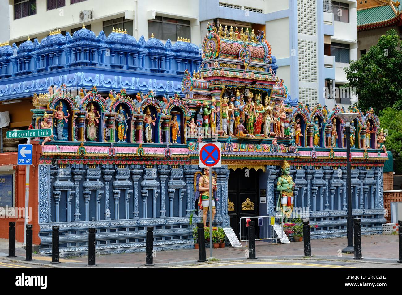 Singapore - Sri Krishnan Temple - Hindu temple Waterloo Street Stock Photo