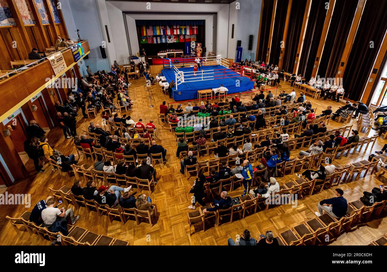 Usti Nad Labem, Czech Republic. 07th May, 2023. The 53rd Grand Prix of Usti  nad Labem in boxing was held on May 7, 2023, in Usti nad Labem, Czech  Republic. Credit: Ondrej