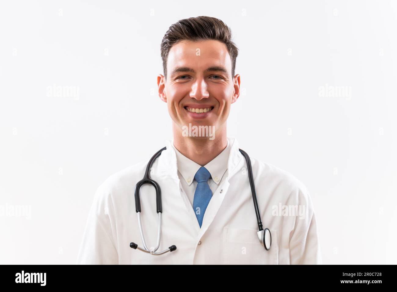 Portrait of young successful doctor smiling Stock Photo - Alamy