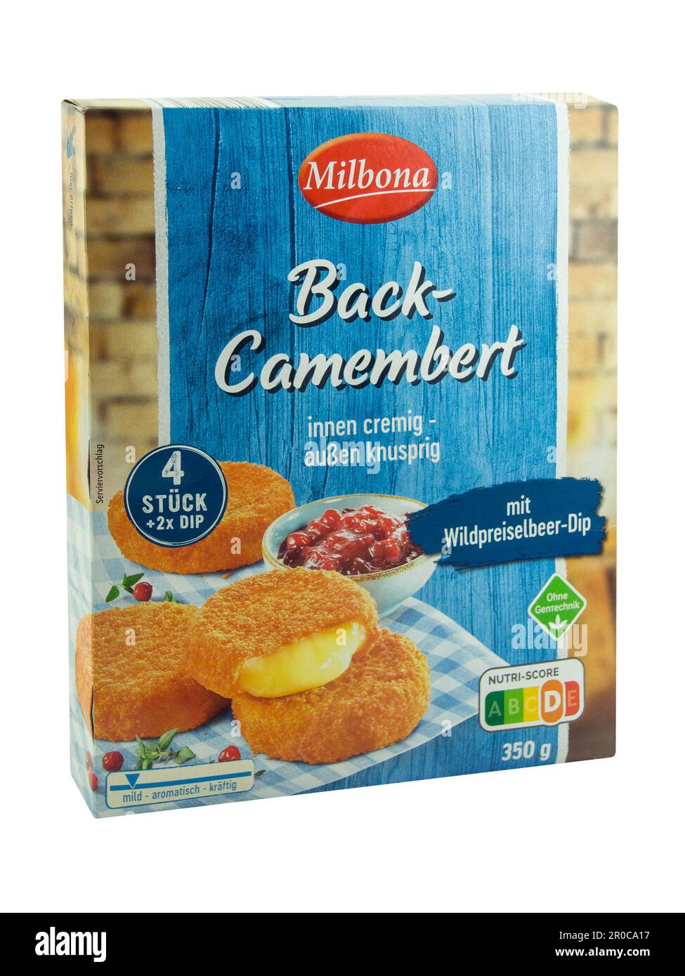 Milbona Back-Camembert mit Wildpreiselbeeren Dip Stock Photo - Alamy