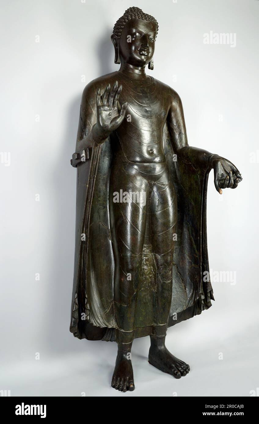 The Sultanganj Buddha, 500700. Artist unknown.. Cast by the lostwax