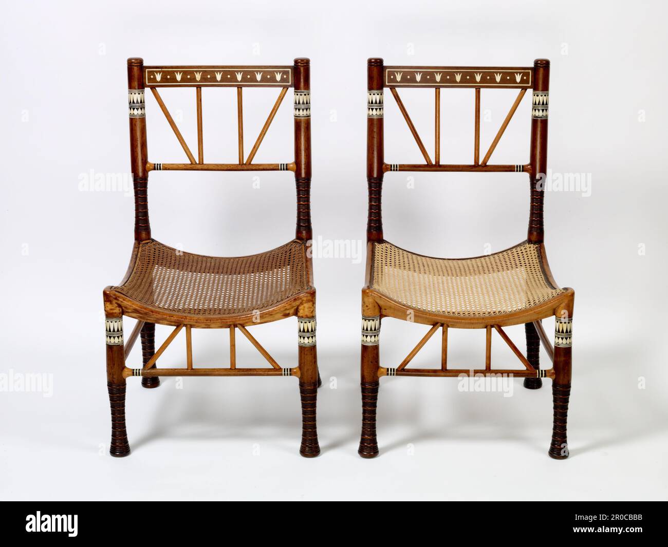 Egyptian Chair, 1857. Designer: William Holman Hunt. Manufacturer: J G Crace Stock Photo