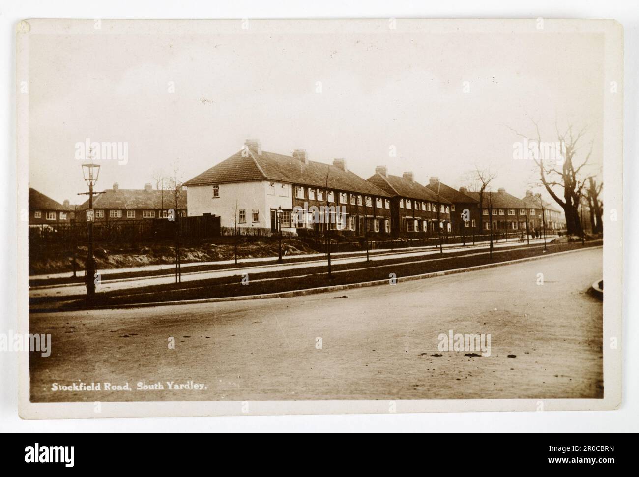 Postcard Stockfield Road, South Yardley, Birmingham. Topographical