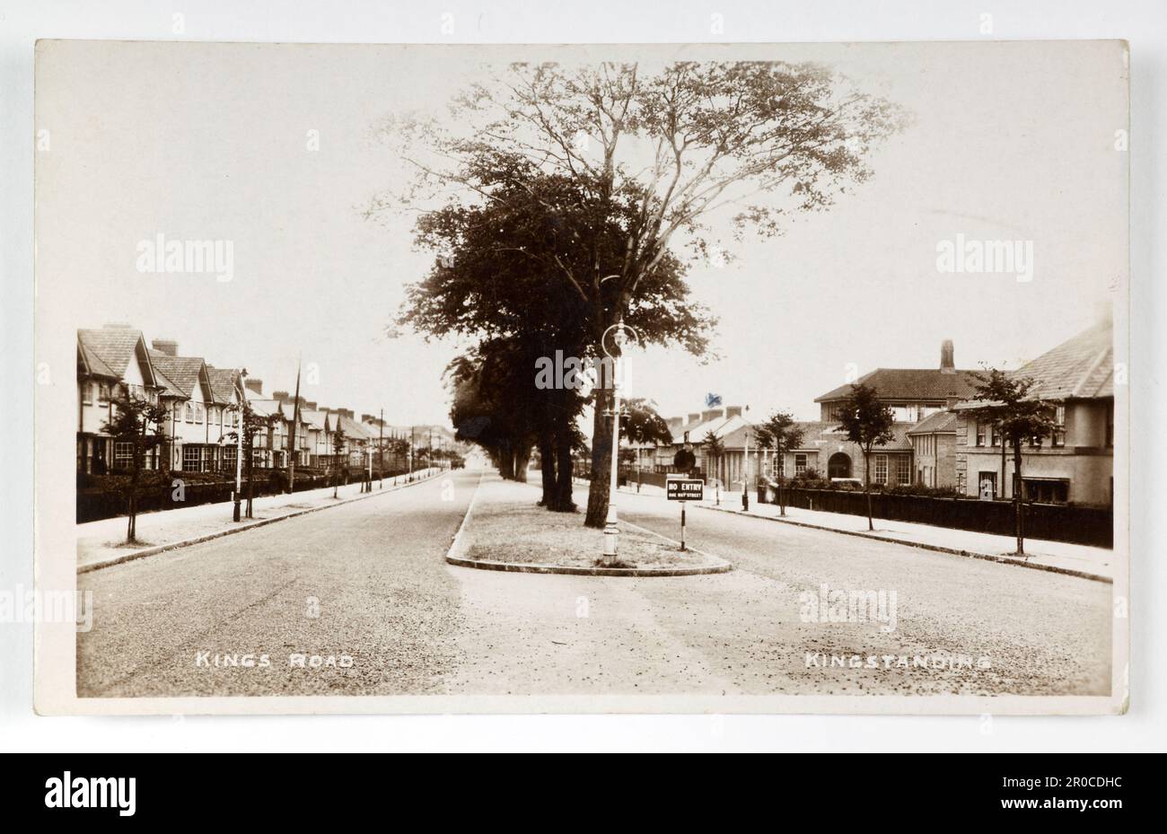 Postcard Kings Road, Kingstanding, Birmingham. Topographical Views