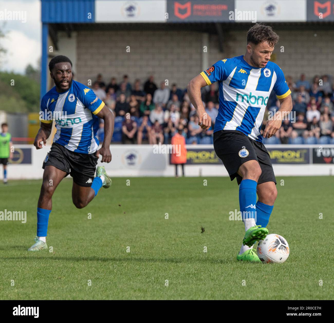 Deva Stadium, Chester, Cheshire, England, 7th May 2023. Chester’s Kurt Willoughby controls the ball, during Chester Football Club V Brackley Town Football Club, in the Vanarama National League North Semi-Final Play-Off Credit Image: ©Cody Froggatt Alamy live news) Stock Photo