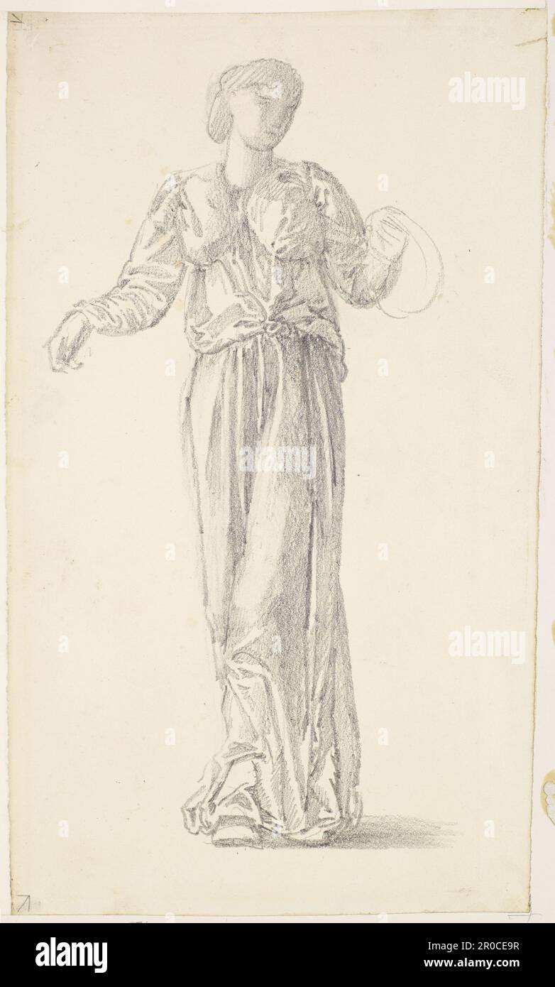 The Garland Weavers - Drapery Study, 1866-1867. Artist: Edward Burne-Jones Stock Photo