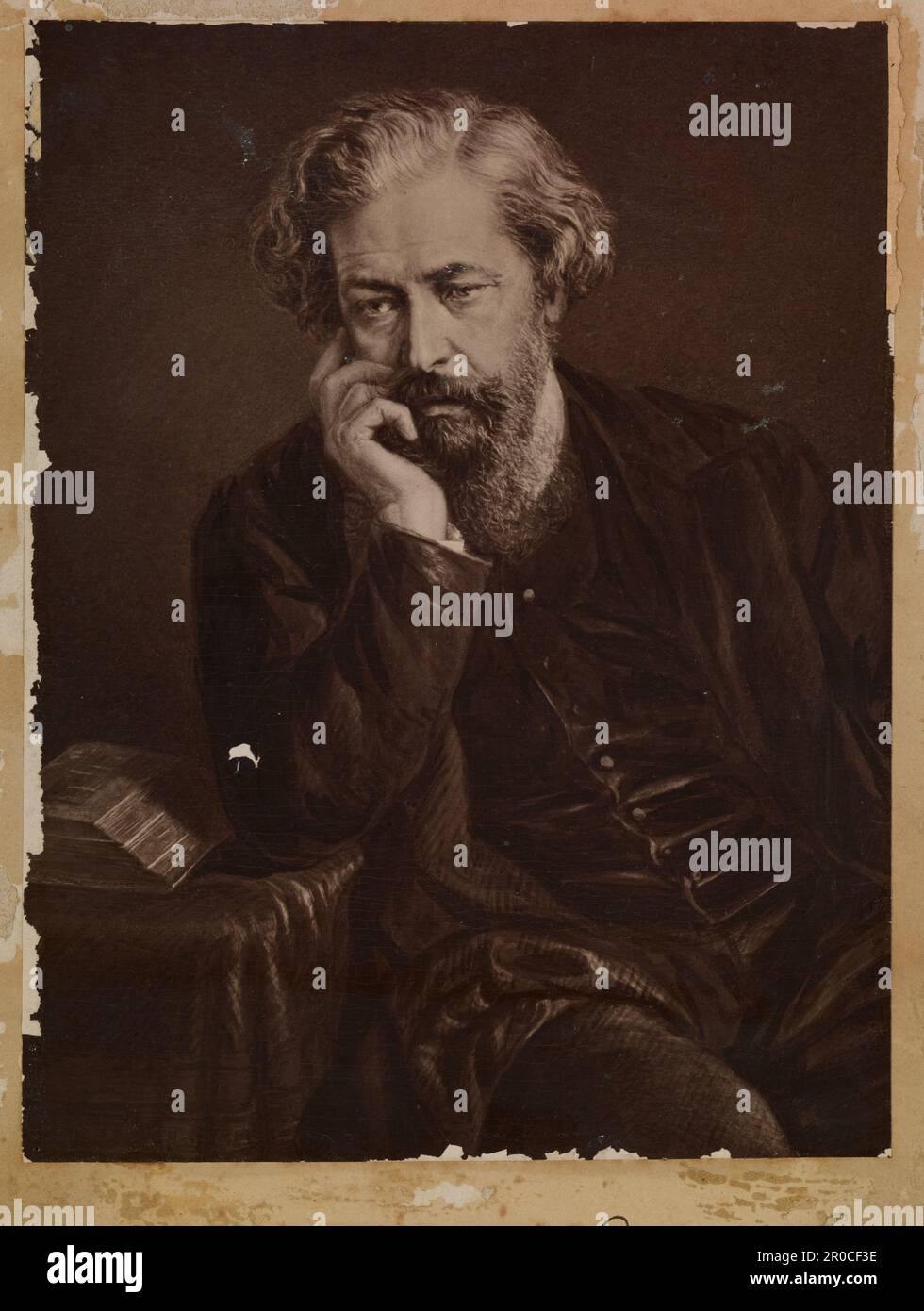 George Dawson, 1874. Photograph of Painting by W T Roden. Publisher: E. C. Osborne. Artist: William Thomas Roden Stock Photo