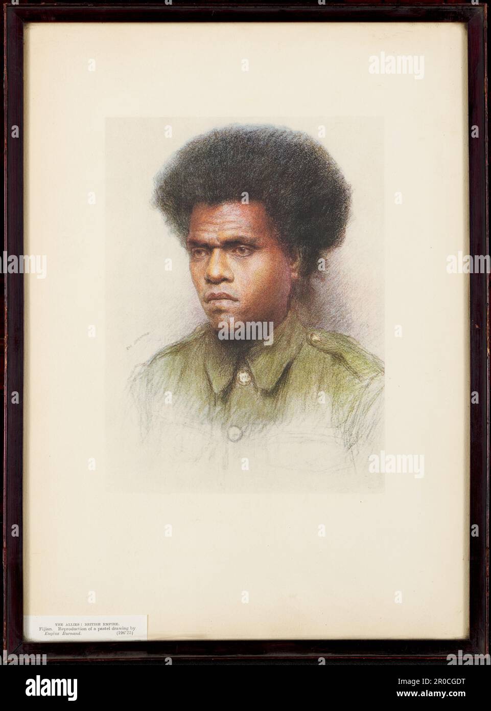 The Allies: British Empire: Fijian. Eugene Burnand (d.1921 Stock Photo ...