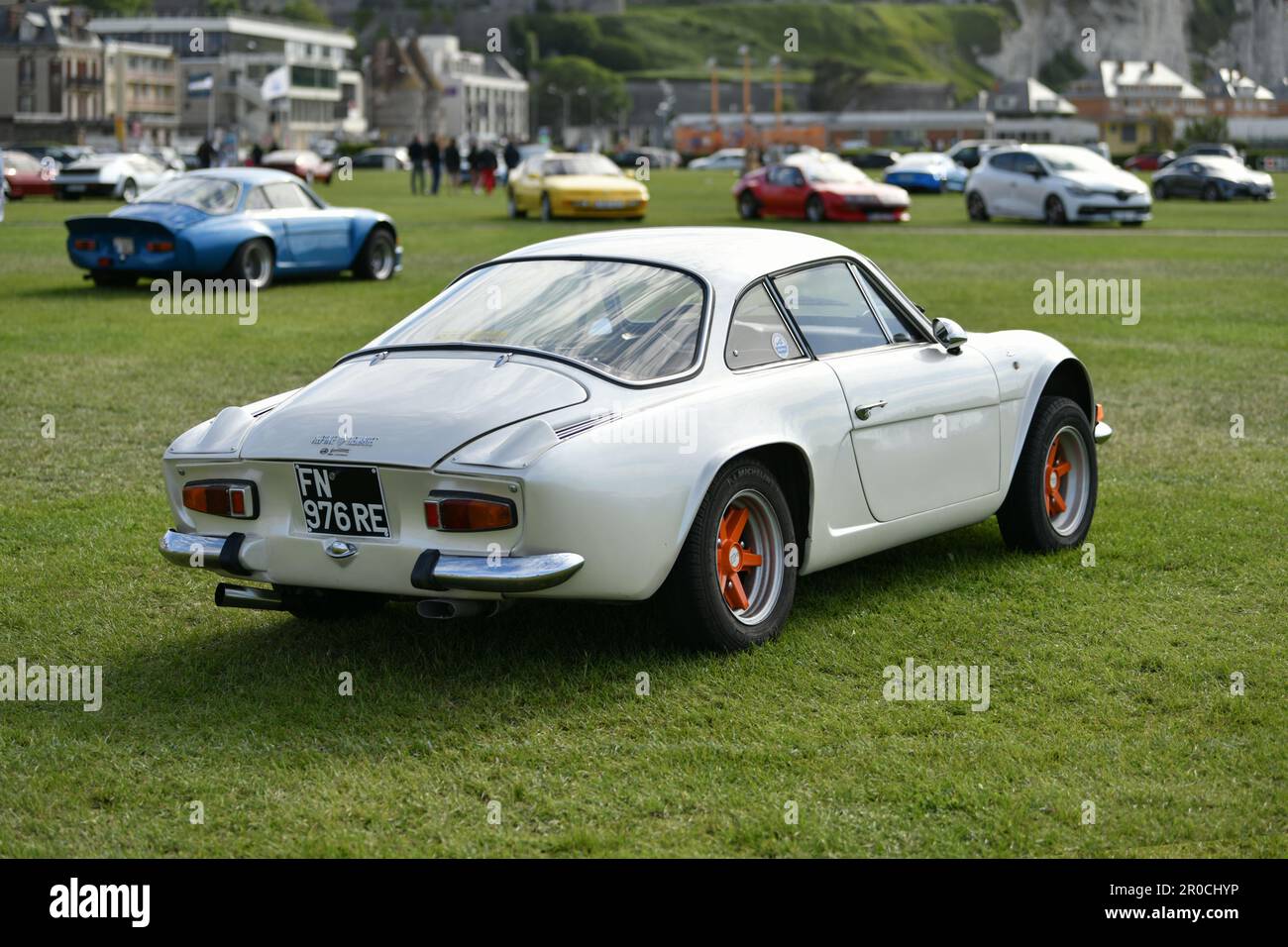 DIEPPE, FRANCE MAY 29, 2022 Alpine car modele 110 V85 on the exposition Vintage