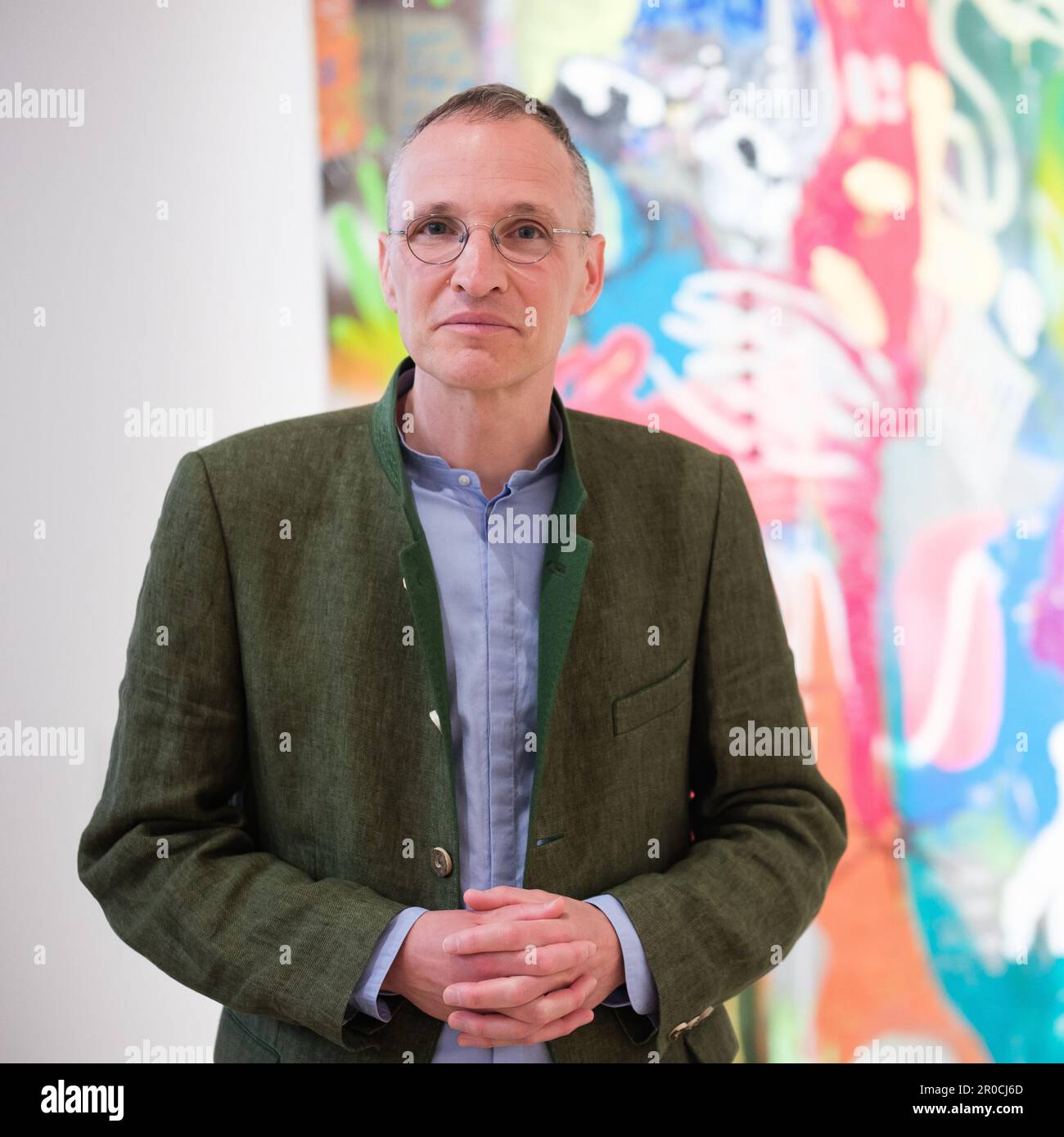 Al Butzer Madrid, Spain. 05th Aug, 2023. German artist Andre Butzer poses during ...