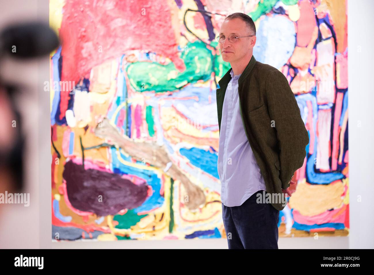 Madrid, Spain. 05th Aug, 2023. German artist Andre Butzer poses during a portrait session at the Museo Nacional Thyssen-Bornemisza, in Madrid. (Photo by Atilano Garcia/SOPA Images/Sipa USA) Credit: Sipa US/Alamy Live News Stock Photo