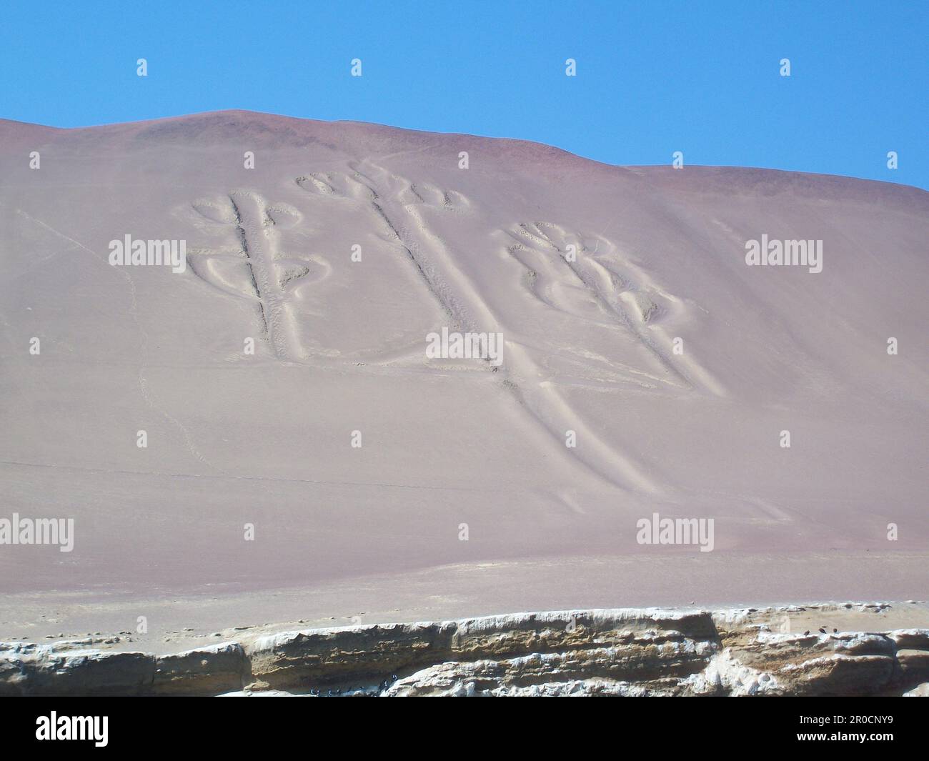 The Paracas Candelabra. Paracas, Peru Stock Photo Alamy