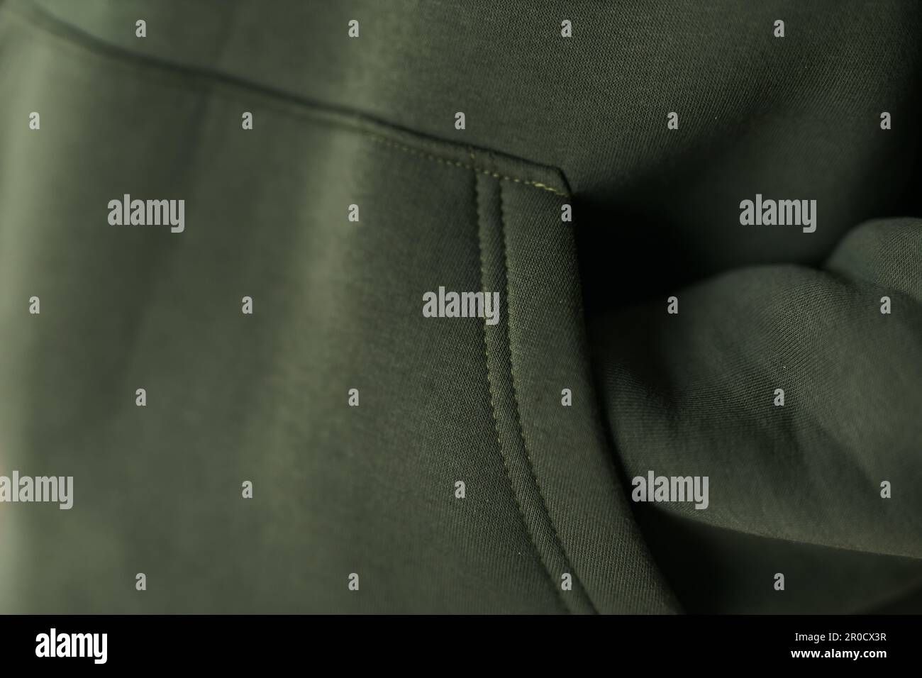 Hoodie texture. Close-up shot of sweatshirt hoodie textile warm fabric macro background Stock Photo