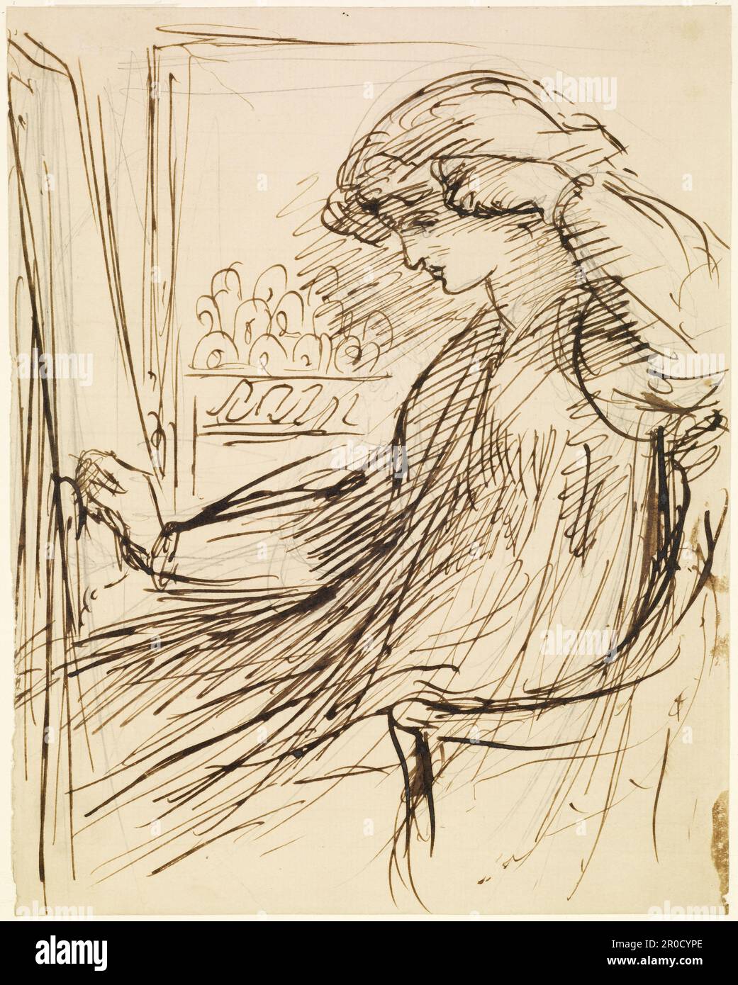 Seated artist at easel hi-res stock photography and images - Alamy