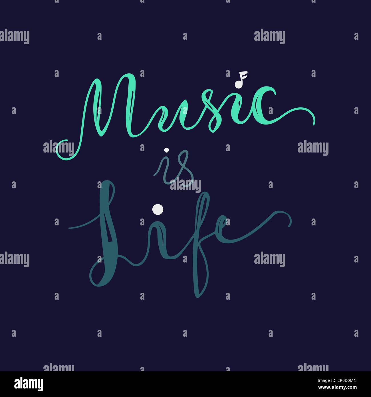 In Concert Lettering Vintage Musical Lettering for Banner and Badge. Sticker, Poster ...