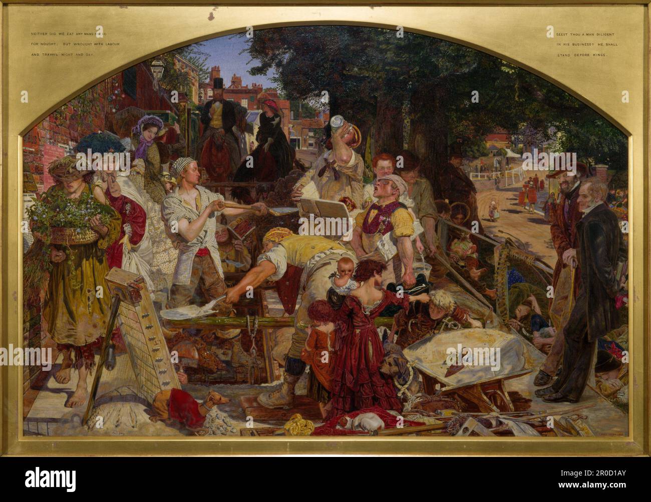 Work, 1863. Ford Madox Brown Stock Photo - Alamy