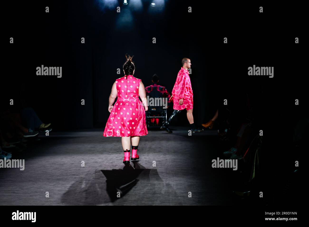 080 FREE FROM STYLE catwalk Stock Photo