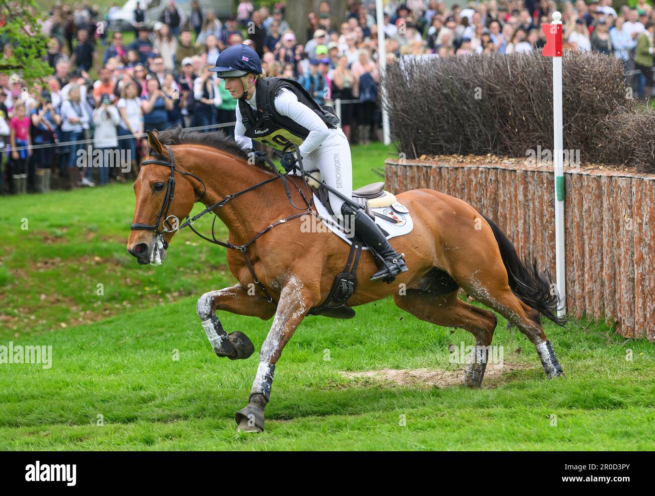 Badminton, UK. 07th May, 2023. 07 May 2023 - Badminton Horse Trials - Cross-Country Test - Badminton - Gloucestershire Greta Mason rides Cooley For Sure during the Cross-Country Test at the Badminton Horse Trials. Picture Credit: Mark Pain/Alamy Live News Stock Photo