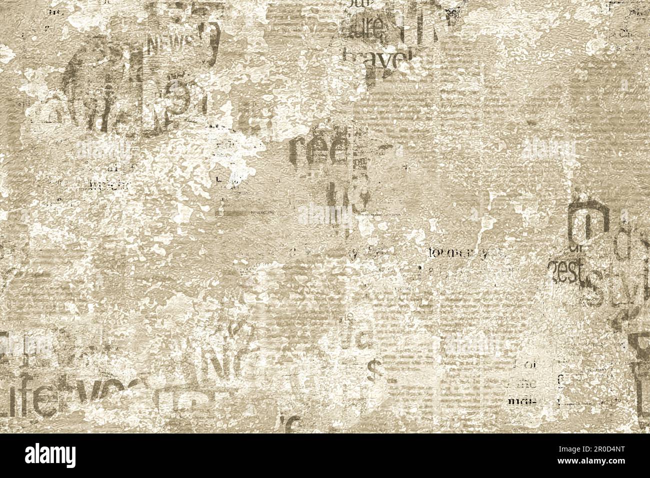 Canvas Print Newspaper paper grunge vintage old aged texture