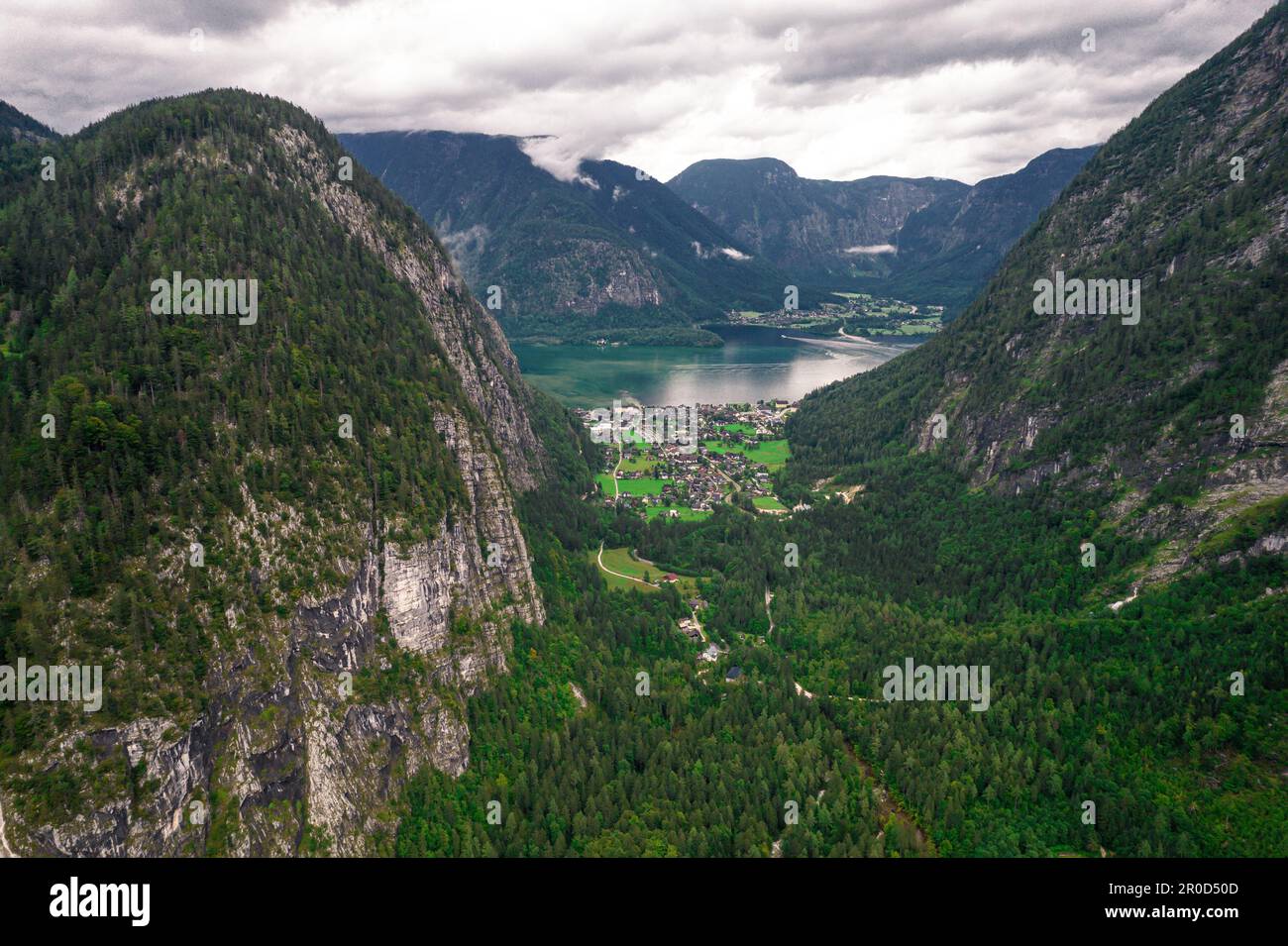 Birds eye view hallstatt hi-res stock photography and images - Alamy