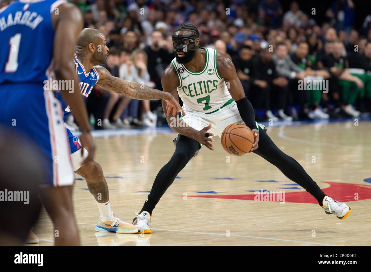 PHILADELPHIA, PA - MAY 7: Jaylen Brown #7 Of The Boston Celtics Goes To ...