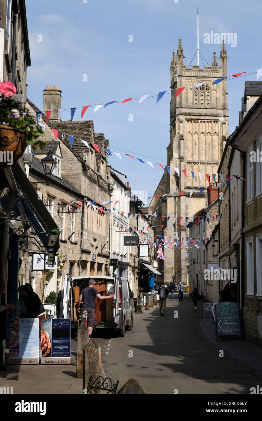 Around Cirencester a small town in the Cotswolds UK Stock Photo