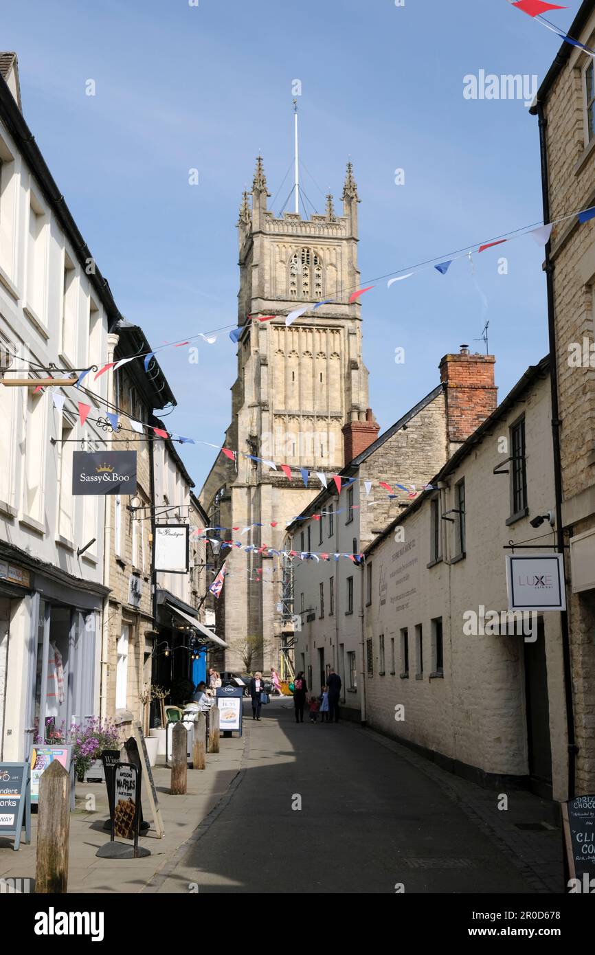 Around Cirencester a small town in the Cotswolds UK Stock Photo