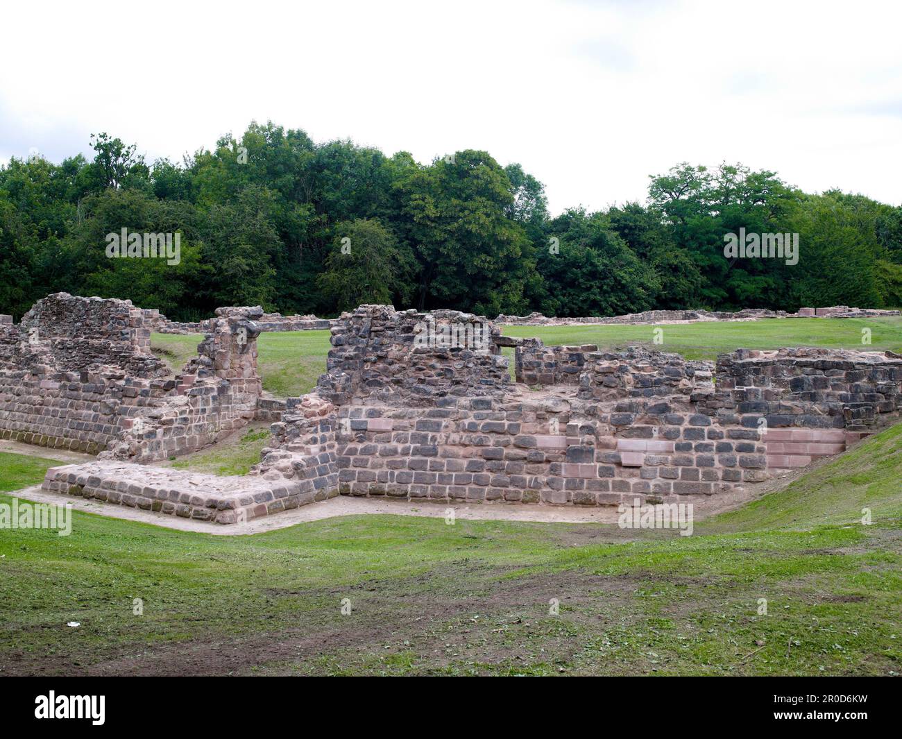 Weoley Castle. Alwold Road.. Birmingham, B29.. The ruins of Weoley