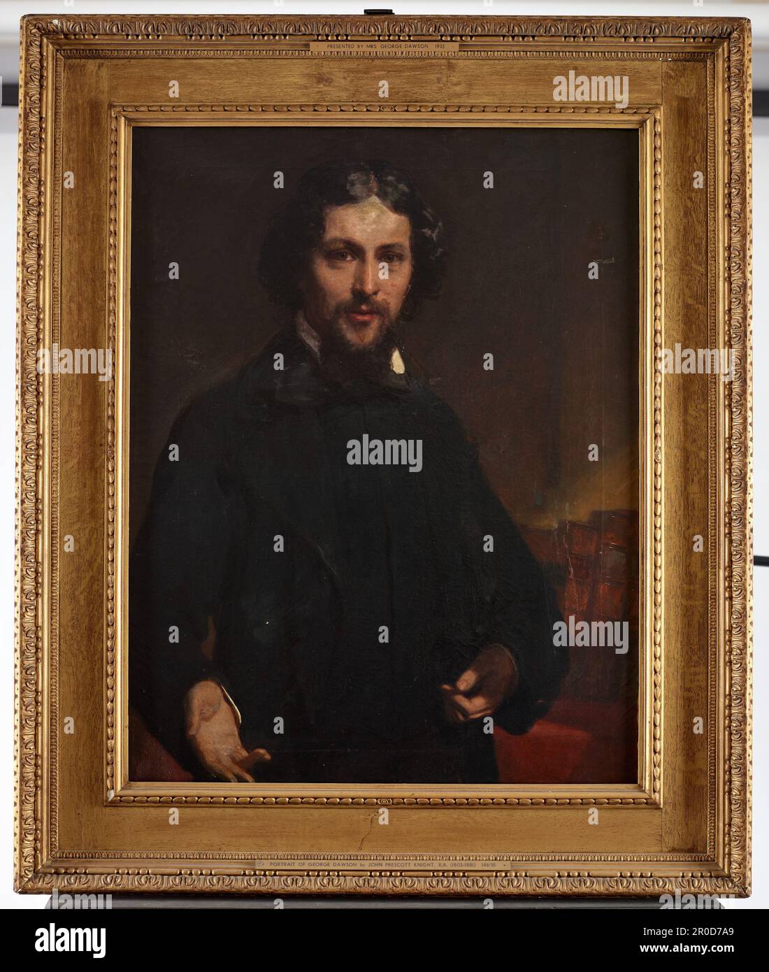 Framed. George Dawson, 1850-1855. John Prescott Knight Stock Photo
