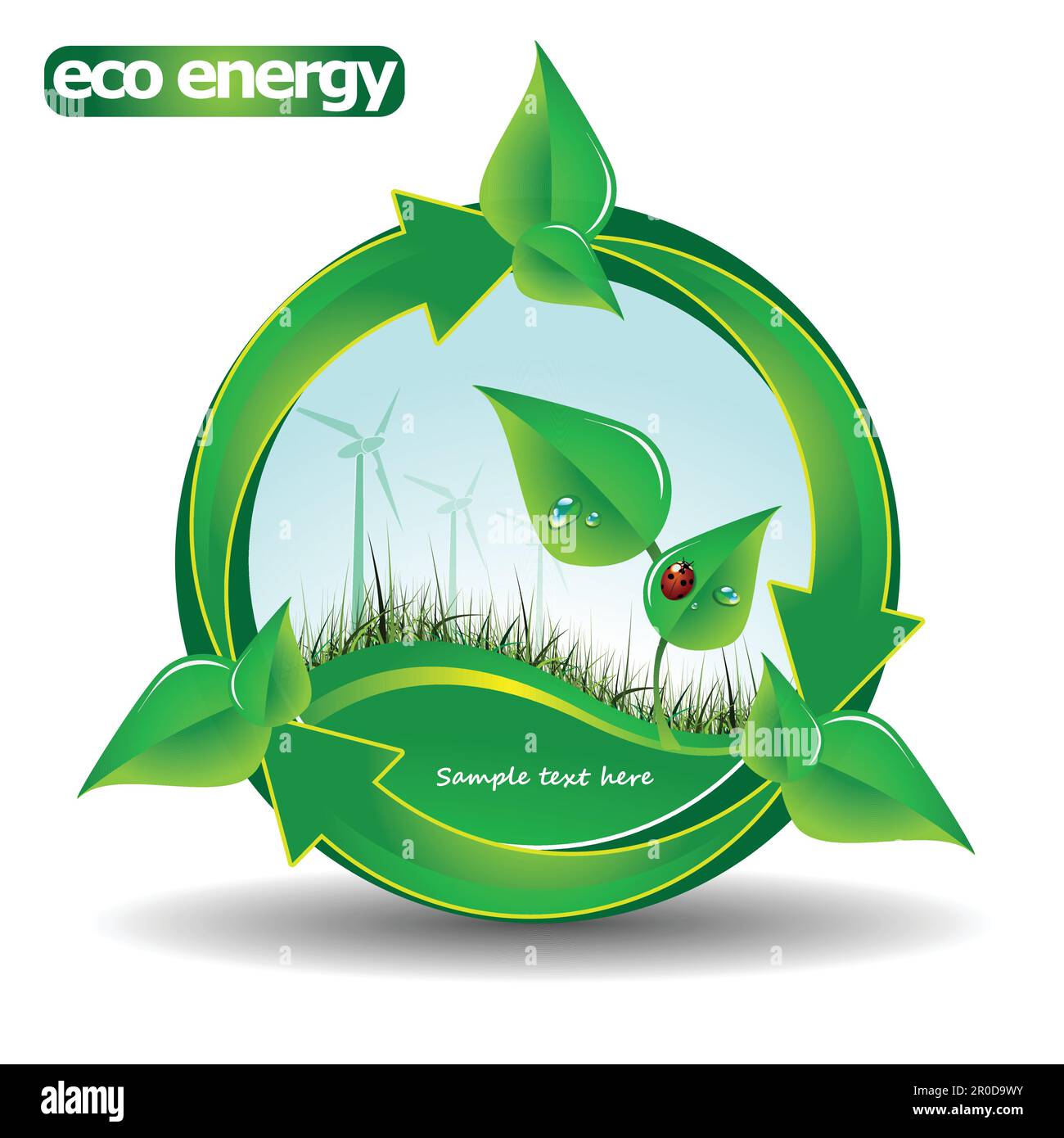 Green Eco Friendly Label or Badge Template Stock Vector Image & Art - Alamy