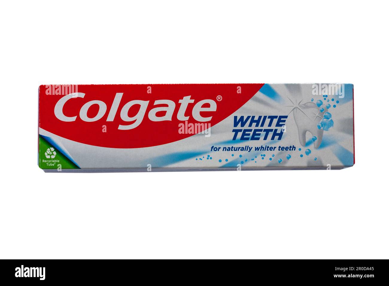 Box of Colgate White Teeth toothpaste for naturally whiter teeth
