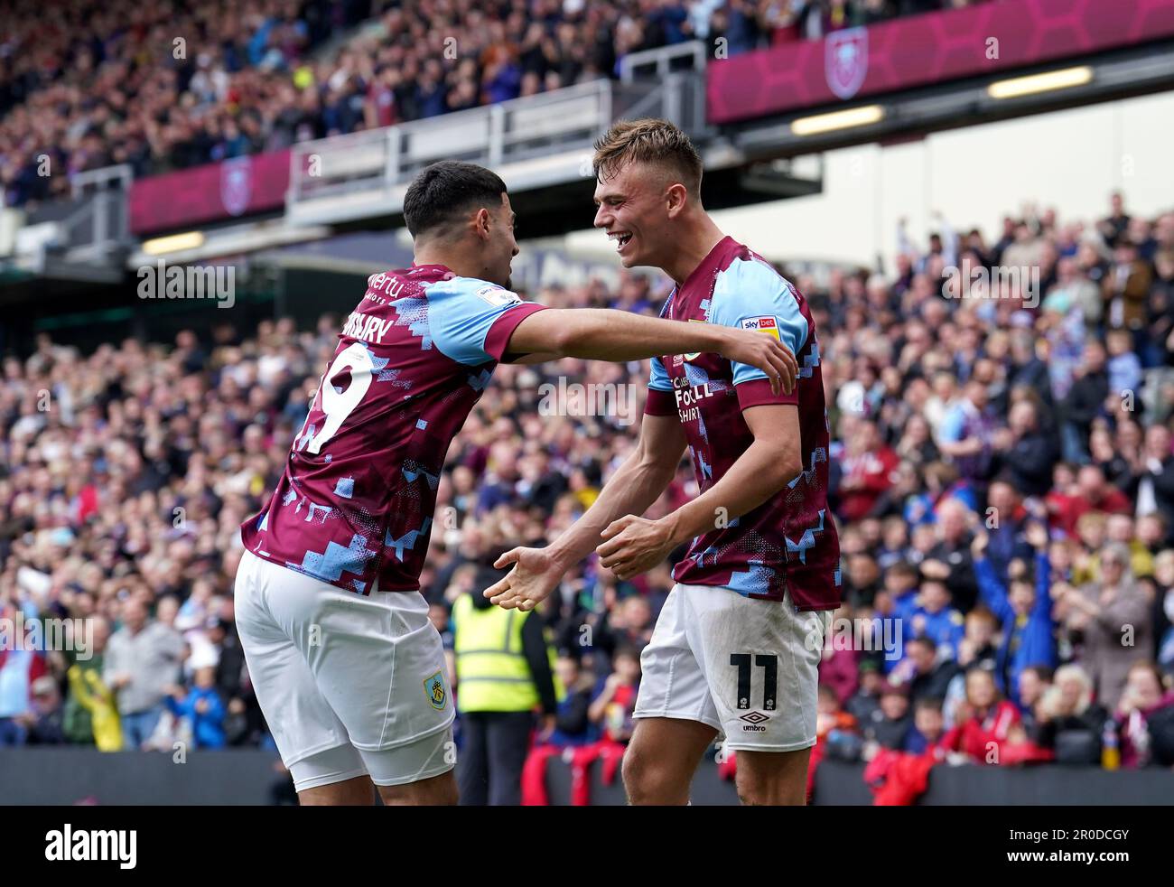 Burnley’s Scott Twine celebrates scoring their side's third goal of the