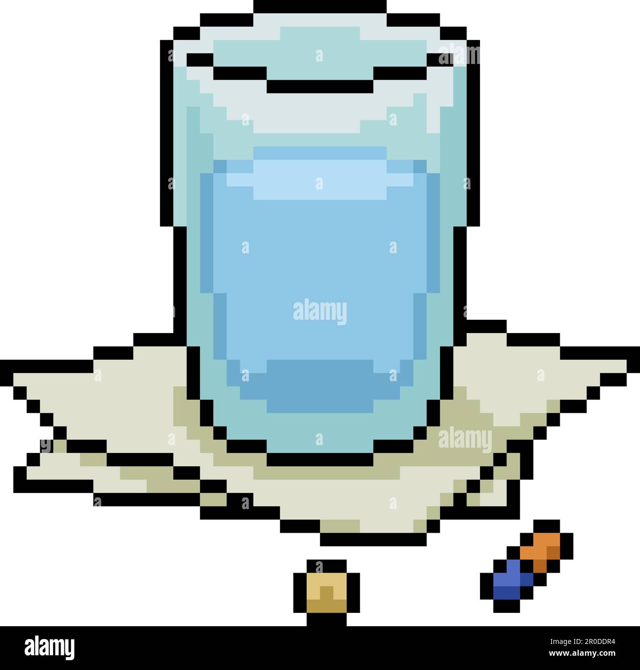 pixel art of glass water pill Stock Vector Image & Art - Alamy