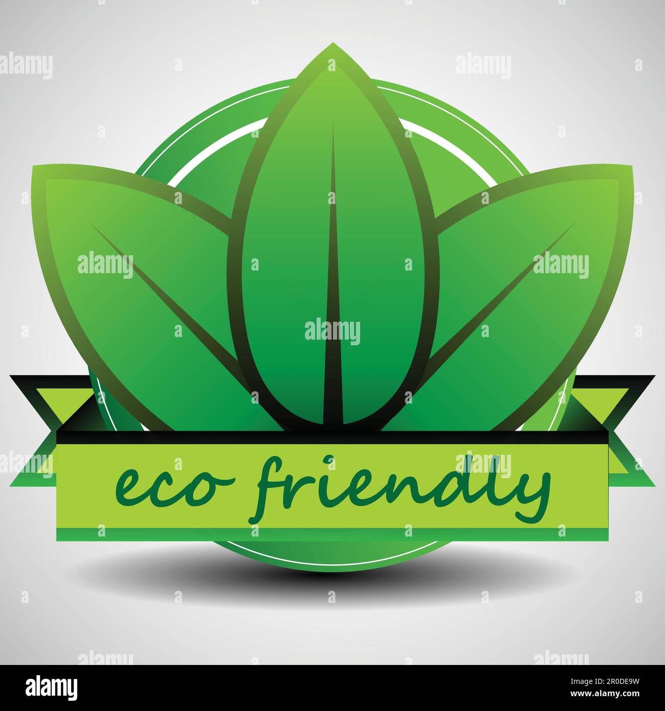 Green Eco Friendly Label Template Stock Vector Image & Art Alamy