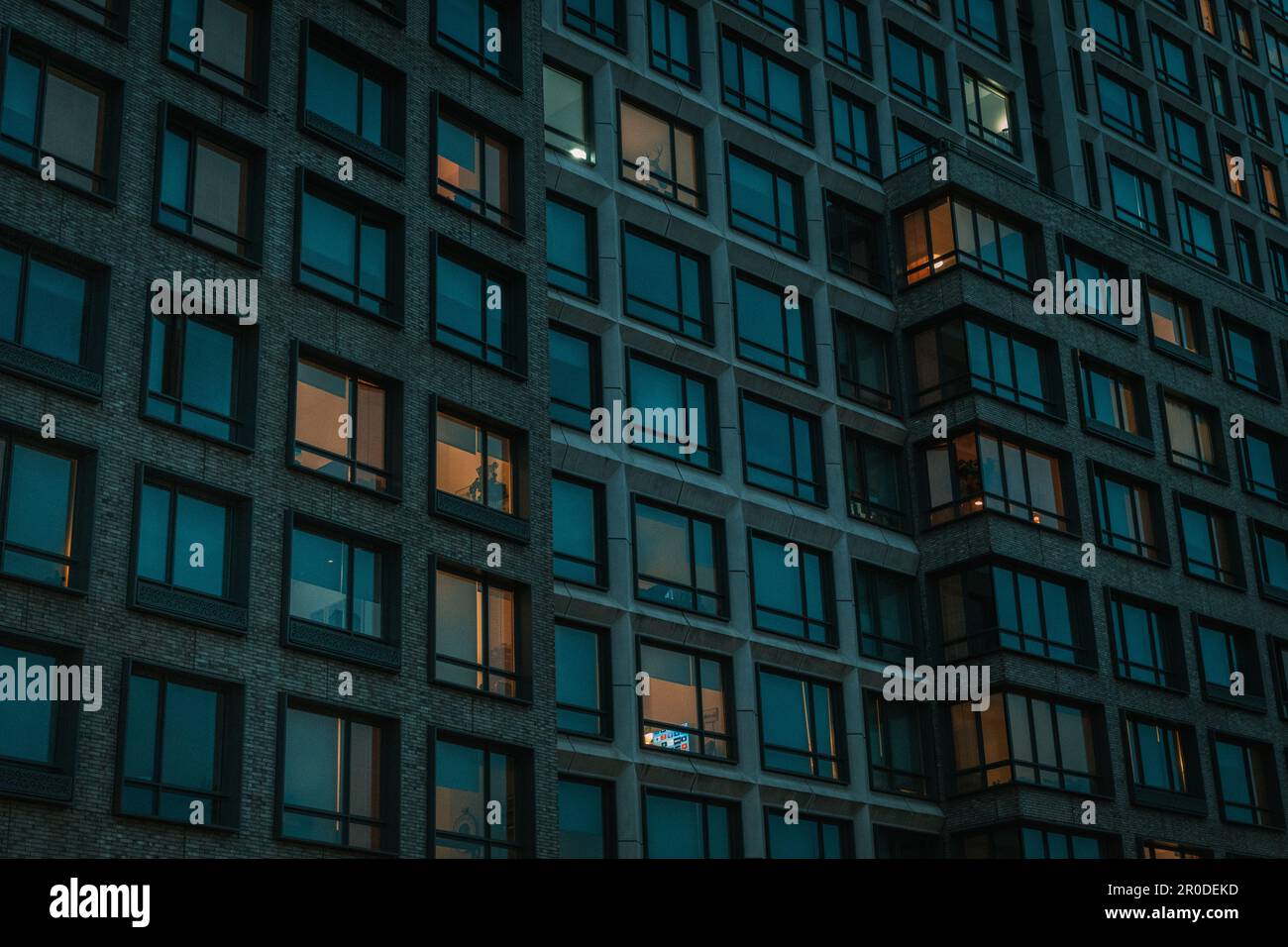 Modern residential building, Prospect Heights, Brooklyn, New York Stock