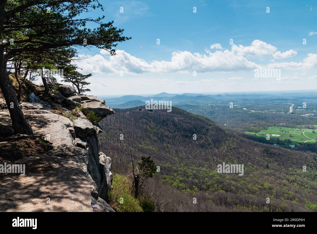 View from the top of Yonah Mountain Stock Photo
