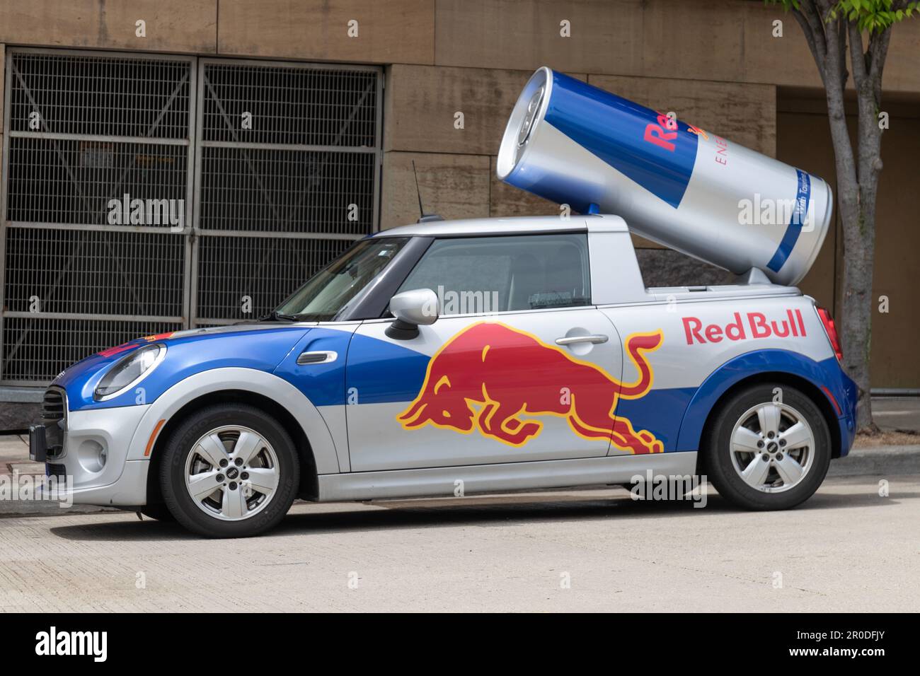 Cincinnati Circa May 2023 Red Bull Mini Cooper. Red Bull Wings Team Mini Cooper promotional