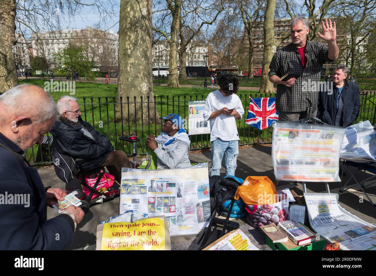 A male christian preacher, Speakers' Corner, Hyde Park, London