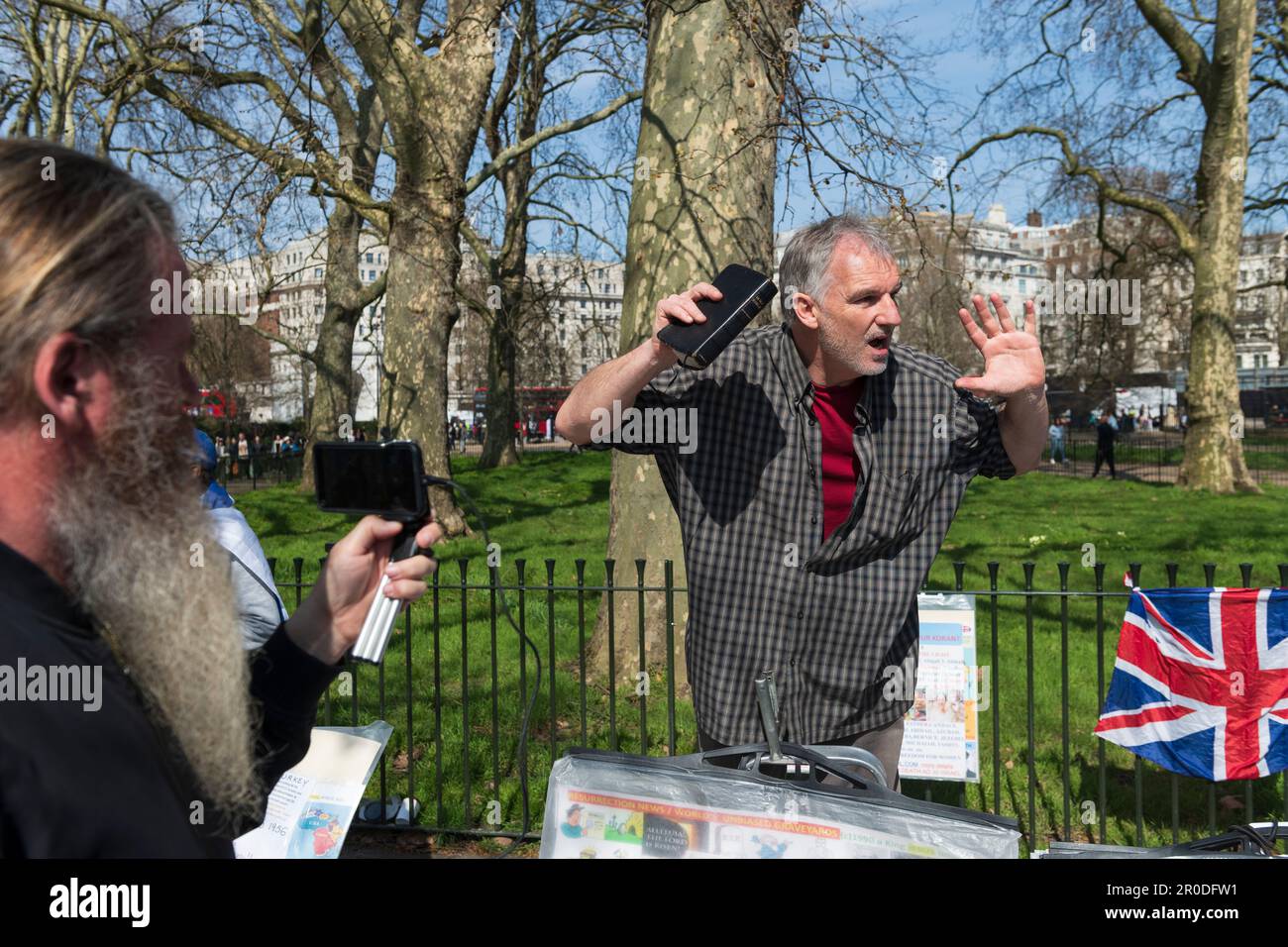 A male christian preacher, Speakers' Corner, Hyde Park, London