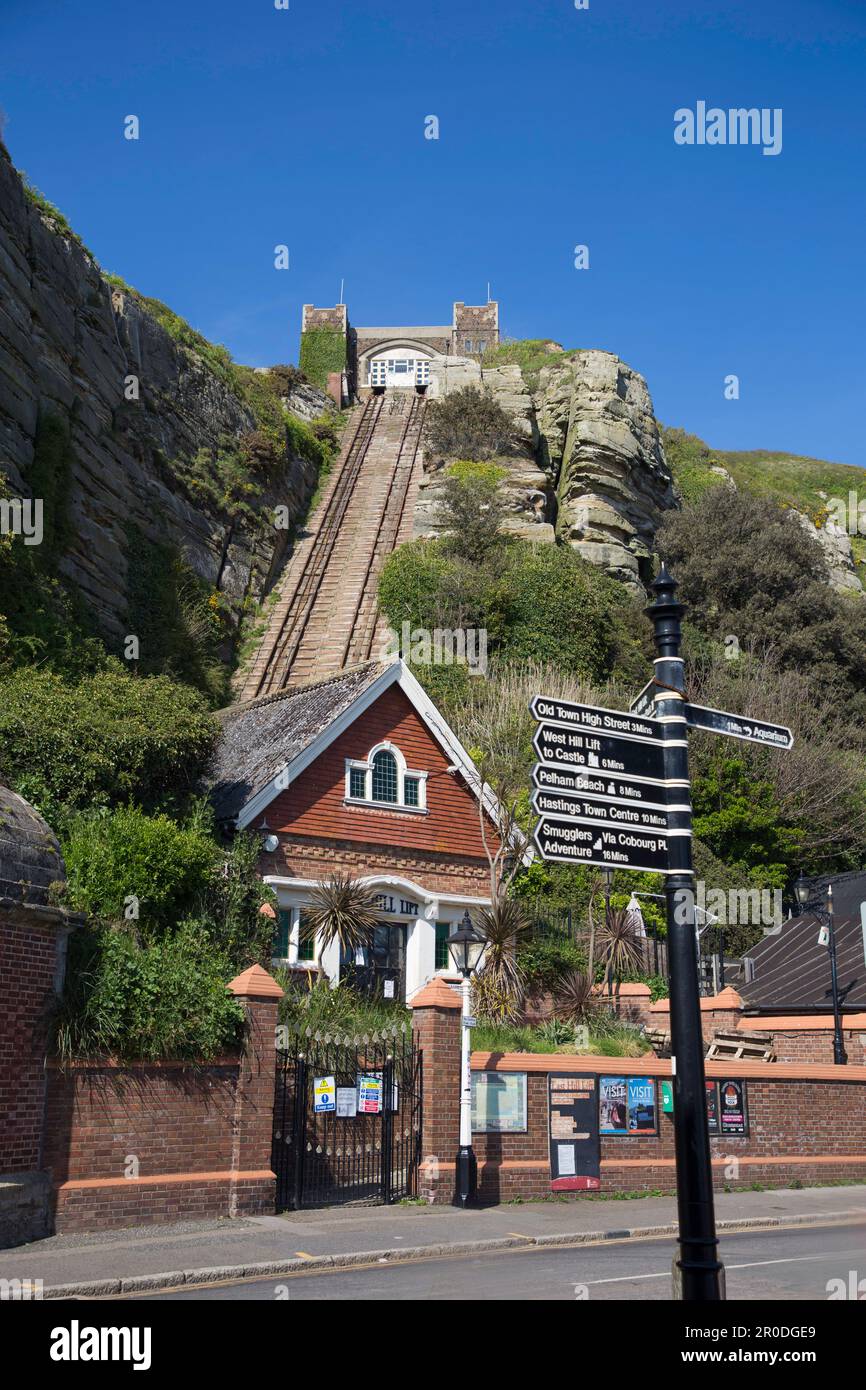 Hastings Vernacular Railway Stock Photo Alamy