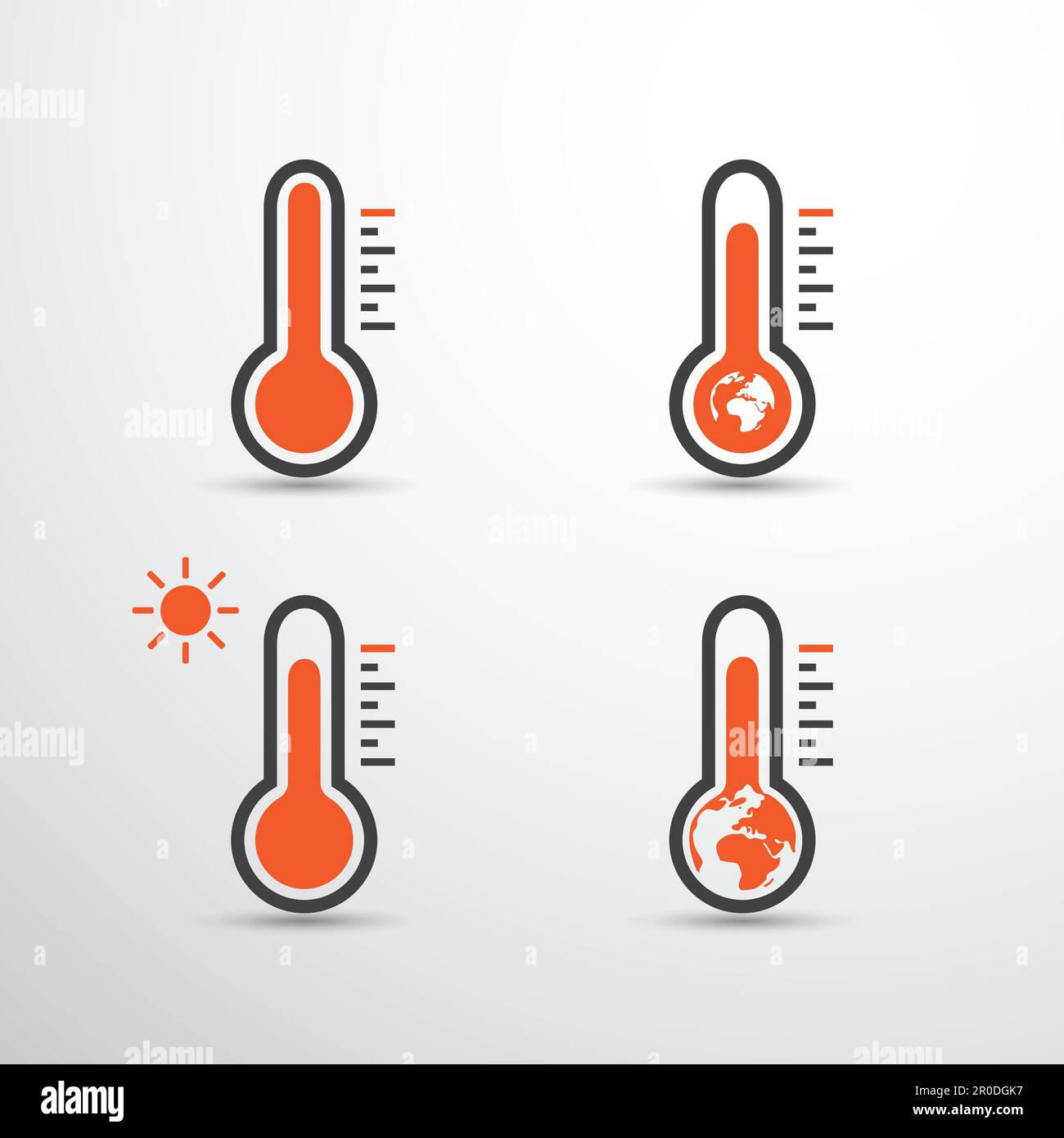 Global Warming, Ecological Problems and Solutions - Concept Icon Set ...
