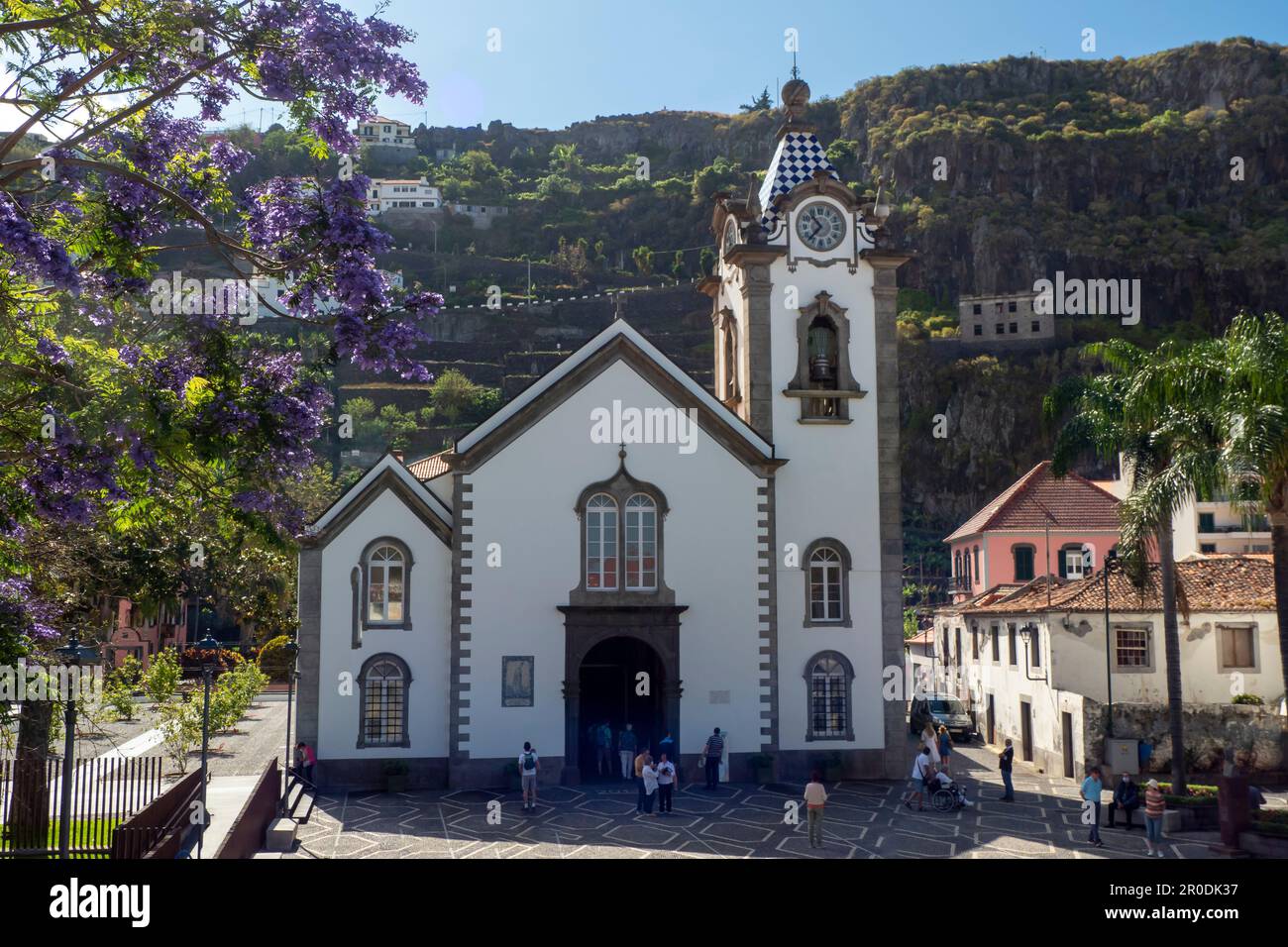 Mother Church of Ribeira Brava / Church of São Bento, Madeira, Portugal Stock Photo